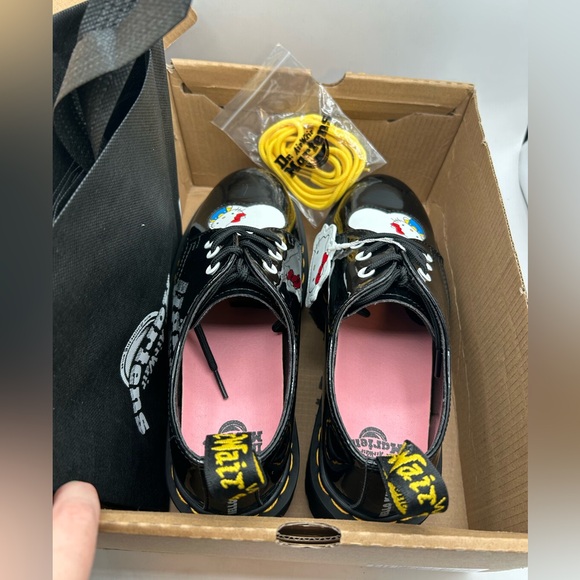 NEW DR MARTENS HELLO KITTY 1461 QUAD PLATFORM Patent Oxford boots Size 7.5 - Picture 12 of 12